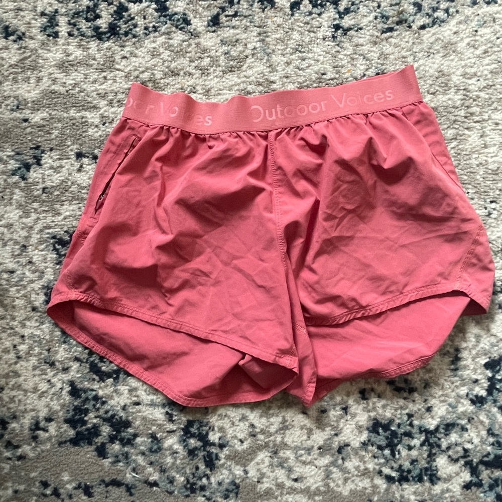 Outdoor Voices Pink Athletic Shorts